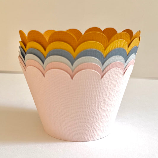 First Trip Around the Sun Cupcake Wrappers | Set of 12 Handmade First Birthday Decorations