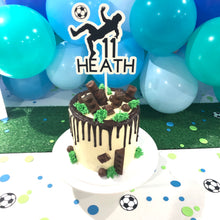 Load image into Gallery viewer, Soccer Cake Topper