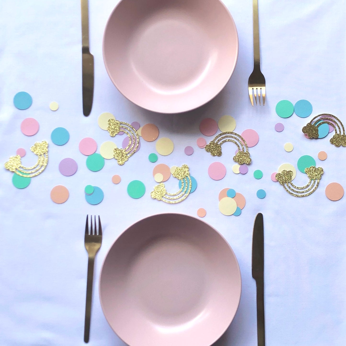 Pastel Rainbow Confetti, Table Scatters, Table Sprinkle