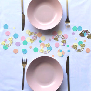 Pastel Rainbow Confetti, Table Scatters, Table Sprinkles