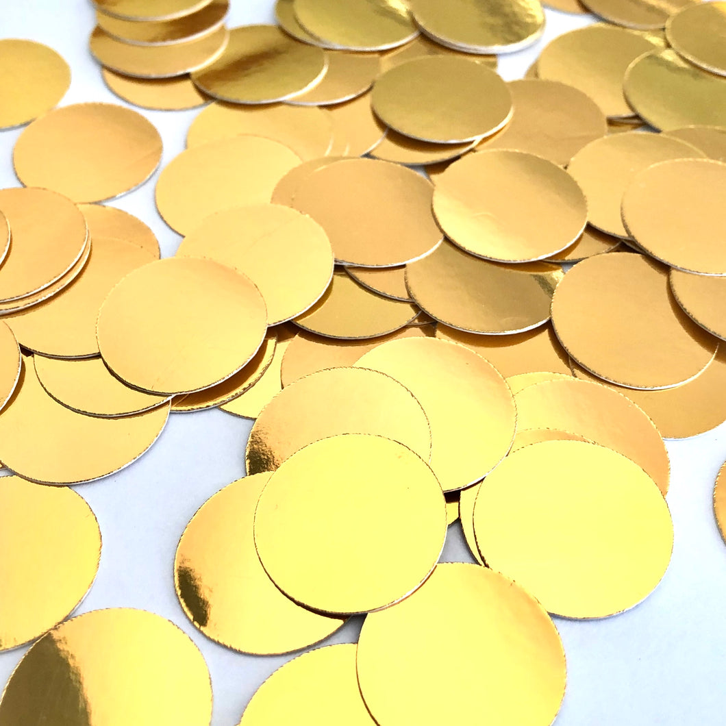 Gold Foil Circle Confetti