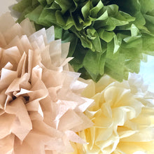 Load image into Gallery viewer, Nature Inspired Tissue Paper Pom Pom Sets