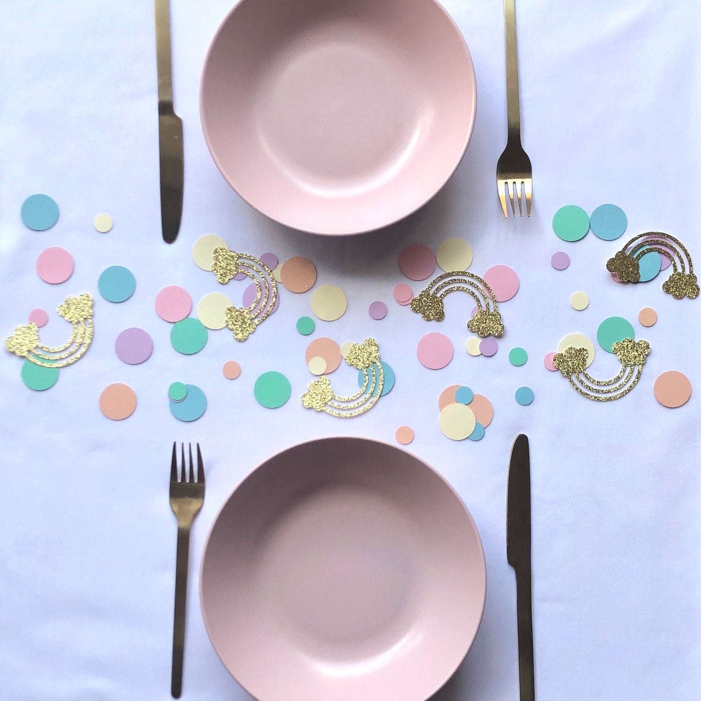 Pastel Rainbow Confetti, Table Scatters, Table Sprinkle