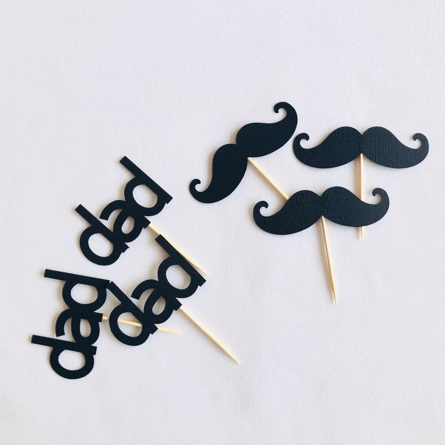 Dad Moustache Cupcake Topper