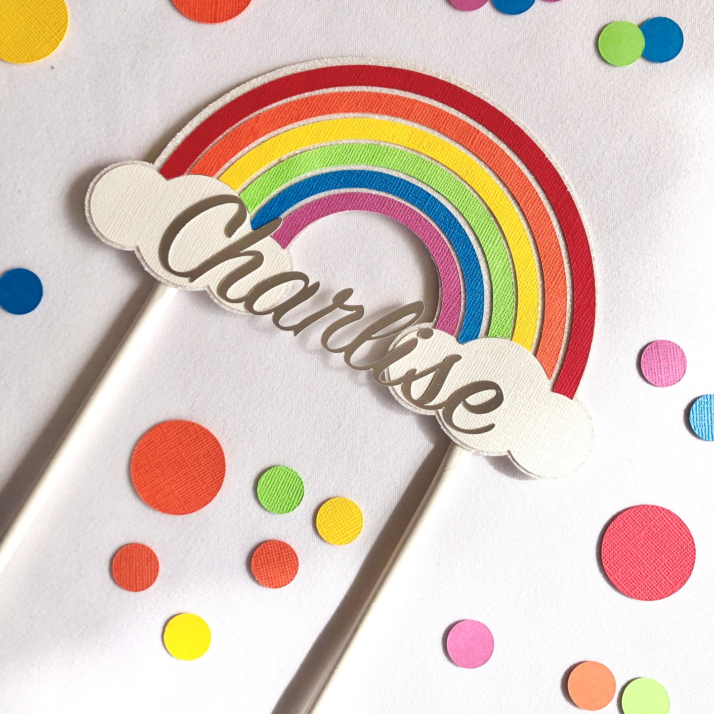 Rainbow Cake Topper