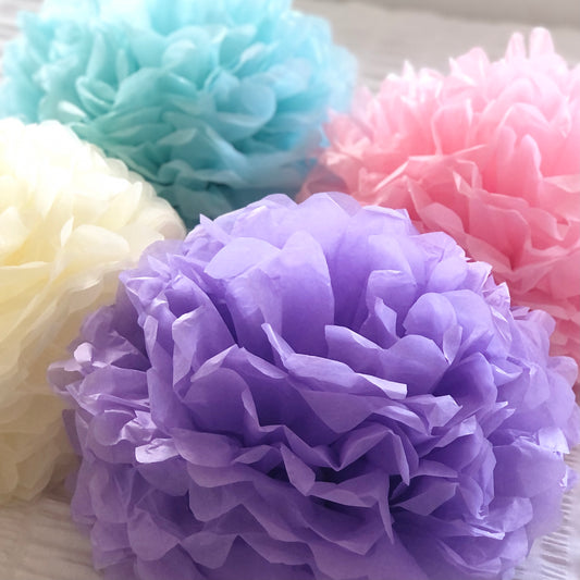 Pastel Rainbow Pom Pom