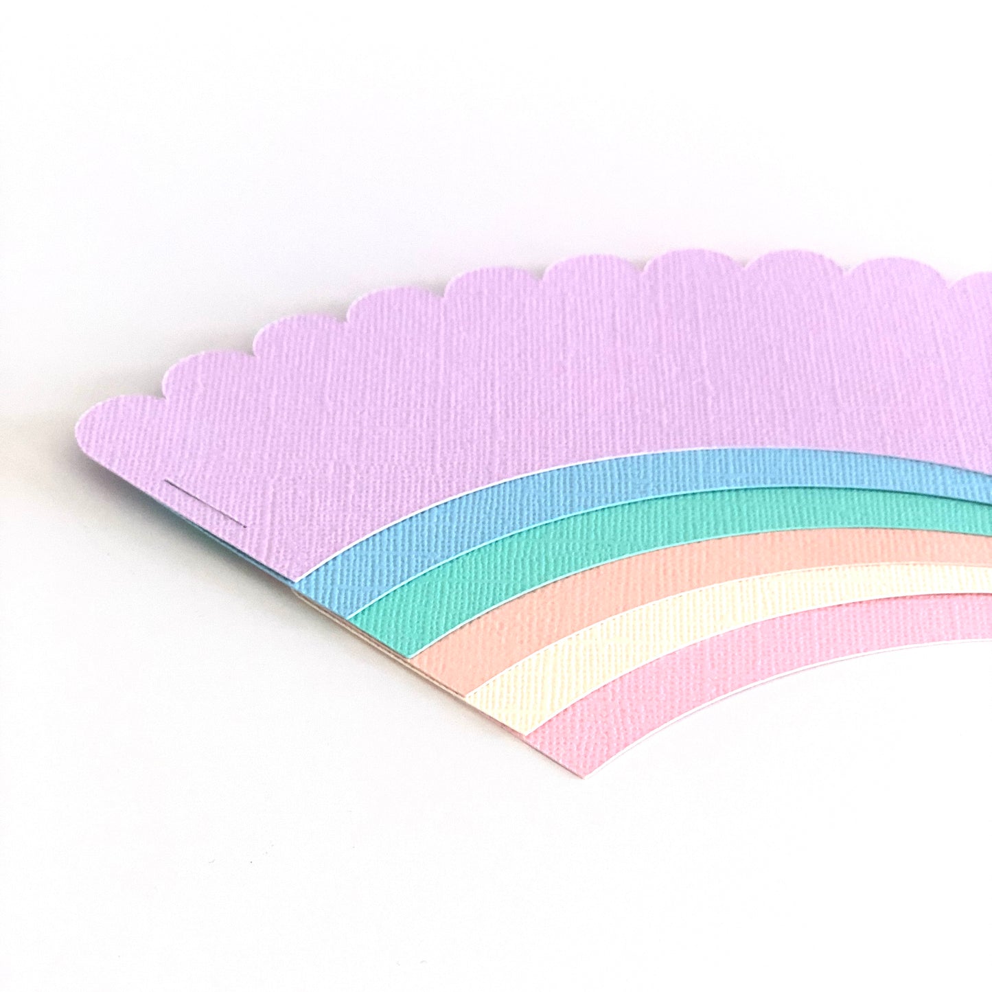 Pastel Rainbow Cupcake Wrappers