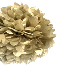 Load image into Gallery viewer, Gold Tissue Paper Pom Pom