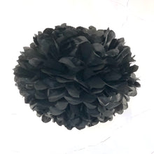 Load image into Gallery viewer, Black Tissue Paper Pom Pom