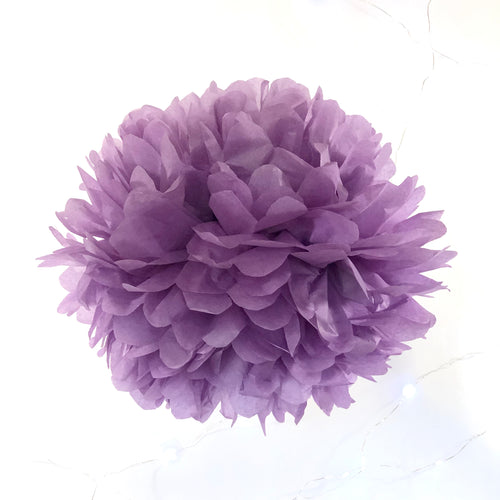 Purple Tissue Paper Pom Pom