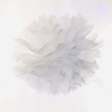 Load image into Gallery viewer, White Tissue Paper Pom Pom