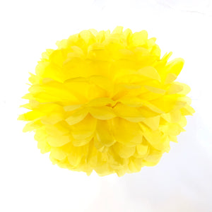 Yellow Tissue Paper Pom Pom