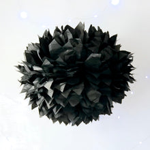 Load image into Gallery viewer, Black Tissue Paper Pom Pom