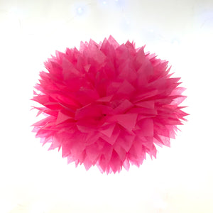 Candy Pink Tissue Paper Pom Pom