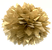 Load image into Gallery viewer, Gold Tissue Paper Pom Pom