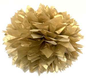 Gold Tissue Paper Pom Pom