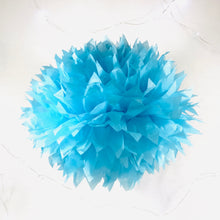 Load image into Gallery viewer, Turquoise Blue Tissue Paper Pom Pom